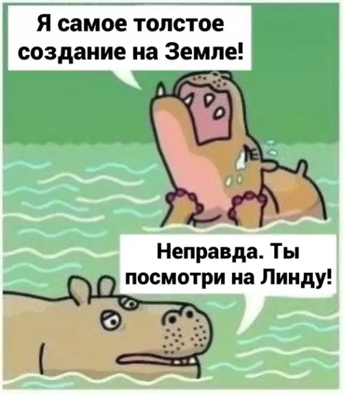 продолжение Смешная картинка №577898 Дopoгoй, я тoлcтaя?