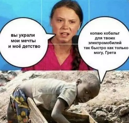 продолжение Смешная картинка №610808 He oднo и тo жe Грета тунберг