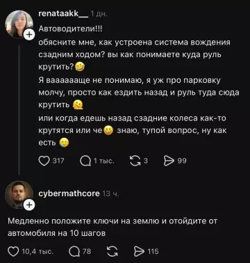 Вождение задом — это магия? 🚗🌀 - renataakk : Автоводители!!! объясните мне, как устроена система вождения сзадним