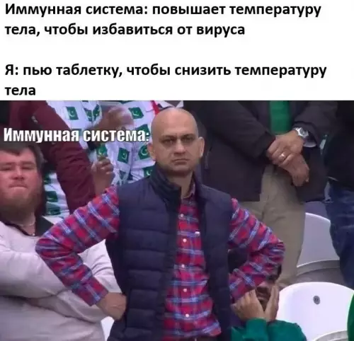 Битва с вирусом: ты против таблеток 💊🔥 - Иммунная система: повышает температуру тела, чтобы избавиться от вируса Я:
