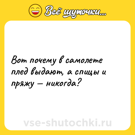 Шутка: Вот почему в самолете плед выдают, а спицы и пряжу — никогда?