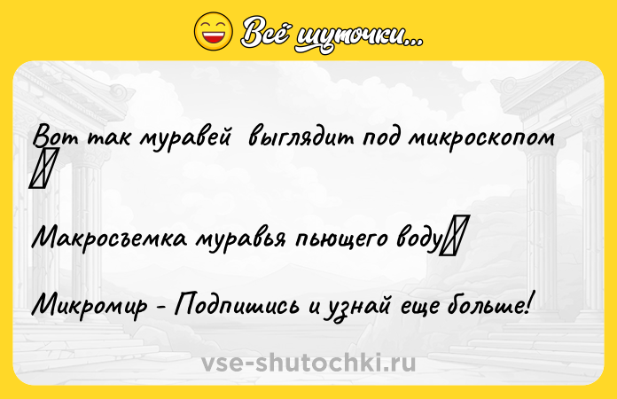 Цитата: Вот так муравей выглядит под микроскопом Макросъемка муравья пьющего воду Микромир - Подпишись и узнай еще больше!