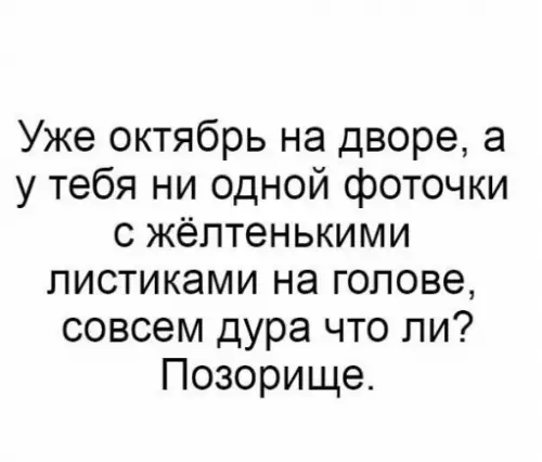 Смешная картинка №215720 осень