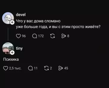 Сломанные вещи в доме - Что у вас дома сломано уже больше года, и вы