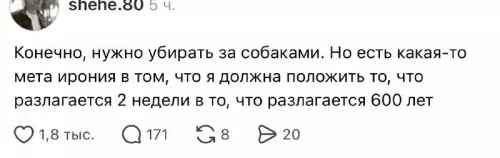 Высшая математика собачьего воспитания 🐕😂 - Конечно, нужно убирать за собаками. Но есть какая-то мета ирония