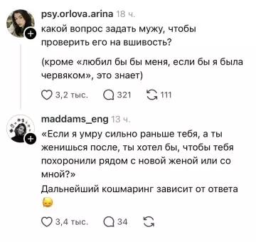 Ловушка для мужа: вопросы, после которых наступит конец 💀 - какой вопрос задать мужу, чтобы проверить его на вшивость? (кроме
