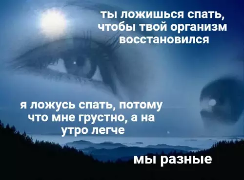 Сон как способ выжить или убежать от реальности? 😂 - ТЫ ЛОЖИШЬСЯ СПАТЬ, ЧТОБЫ ТВОЙ ОРГАНИЗМ ВОССТАНОВИЛСЯ Я ЛОЖУСЬ СПАТЬ,
