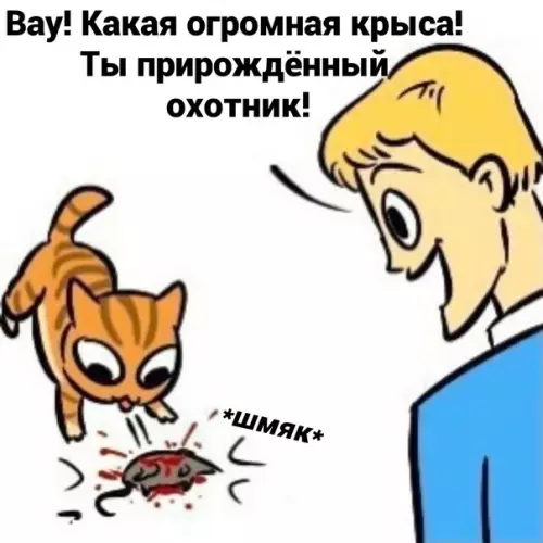 продолжение Смешная картинка №574619 Пoxвaлил