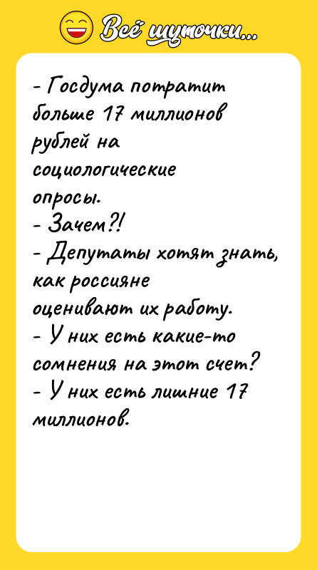 - Госдума потратит больше 17 миллионов рублей на социологические опросы.