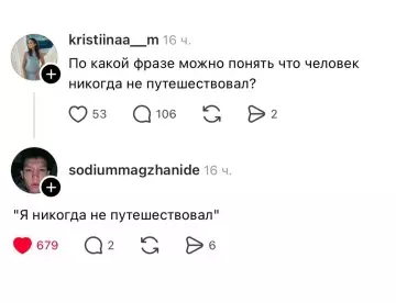 Смешной комментарий о путешествиях