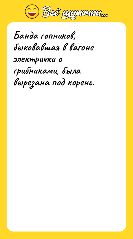 Банда гопников, быковавшая в вагоне электрички с грибниками, была вырезана