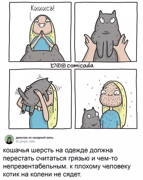 Смешная картинка №517518 Полностью согласен. Кошки
