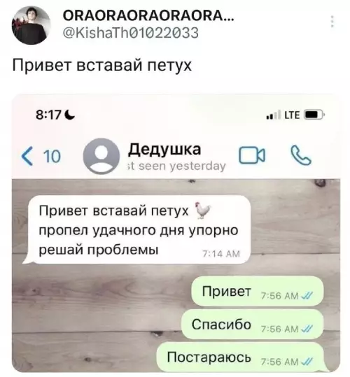 Смешная переписка с дедушкой