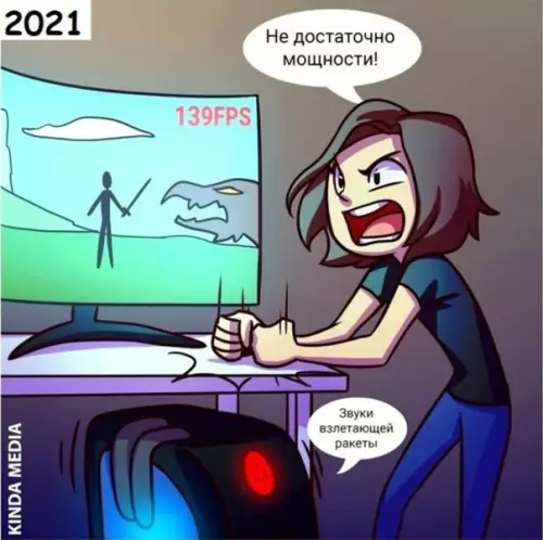 продолжение Смешная картинка №590284 Время идет, а нам все мало) компьютеры