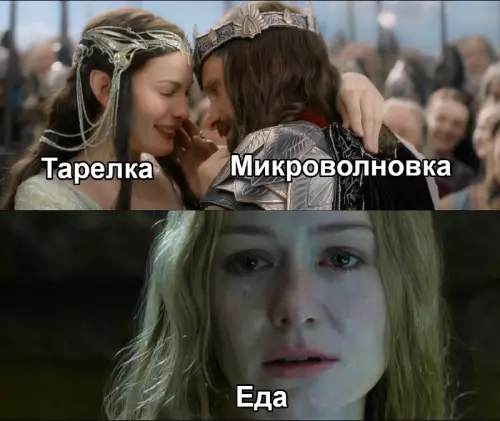Любовь или разогрев? 🍲💔 - Тарелка Микроволновка Еда