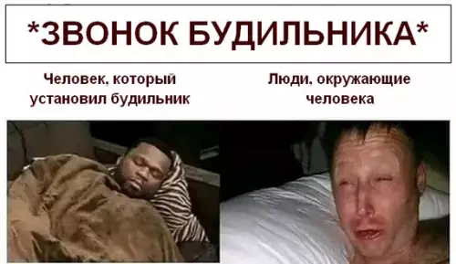 Когда будильник — это личная трагедия ⏰😭 - ЗВОНОК БУДИЛЬНИКА Человек, который установил будильник Люди, окружающие человека