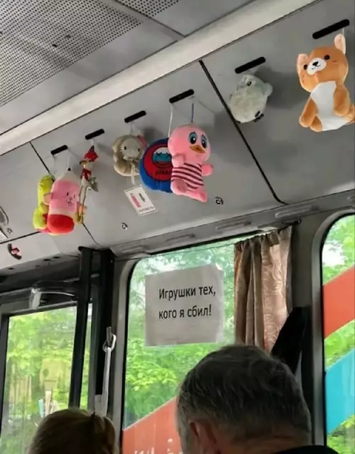Трогательная находка в автобусе 🧸😱 - Игрушки тех, кого я сбил!