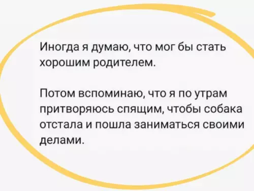 Когда уровень ответственности — ноль 🐶😂 - Иногда я думаю, что мог бы стать хорошим родителем. Потом