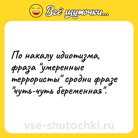 Шутка: По накалу идиотизма, фраза 