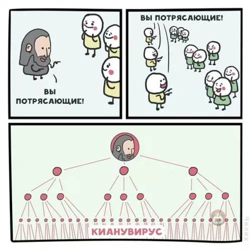 Смешная картинка №484443 Вот такие вирусы должны быть. Киану, спасай всех!