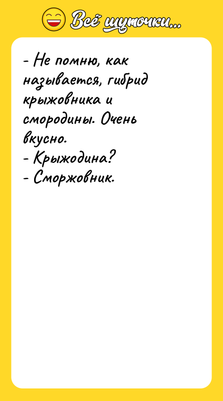 - Не помню, как называется, гибрид крыжовника и смородины. Очень