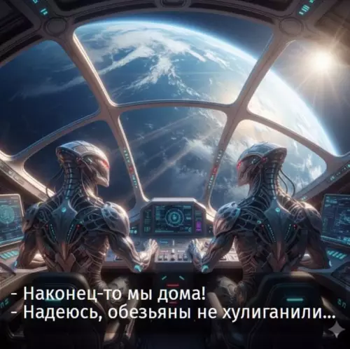 Смешная картинка №790362 Обстановка в галактике