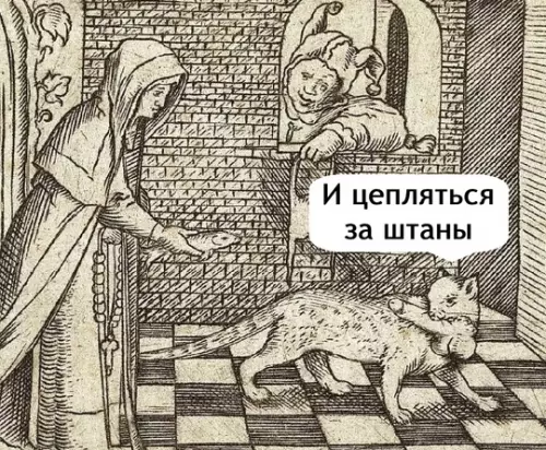 продолжение Смешная картинка №759259 Позови кота с собой...