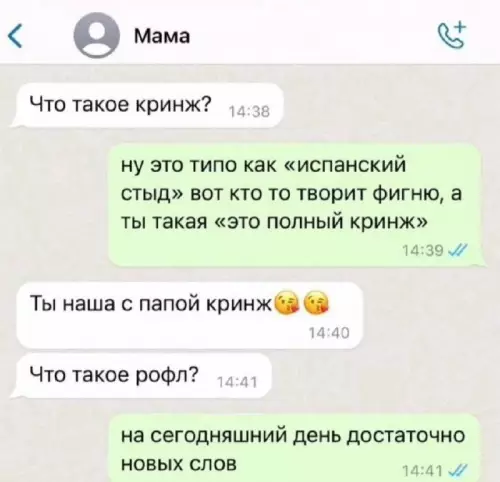 Смешная картинка №721280 Переписка, родители 