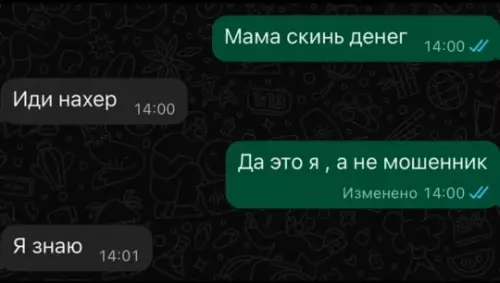 Неожиданный диалог с мамой