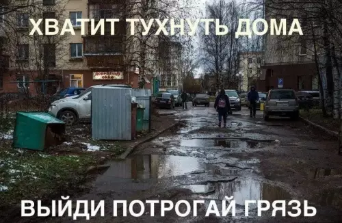 Пора выходить на улицу! 😂 - ХВАТИТ ТУХНУТЬ ДОМА ВЫЙДИ ПОТРОГАЙ ГРЯЗЬ
