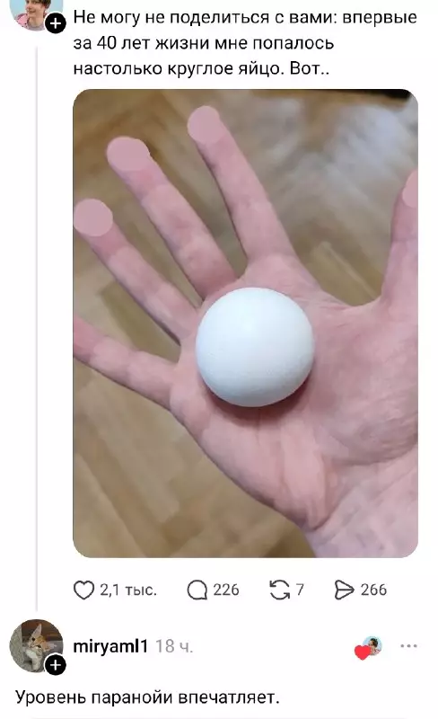 Такое яйцо найти — это реально везение! 🥚✨ - Не могу не поделиться с вами: впервые за 40 лет