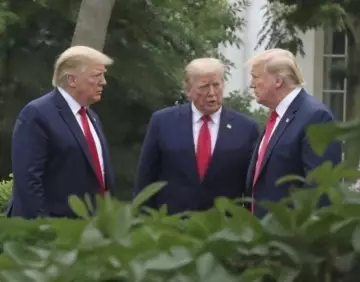Трамп и его внутренний круг 🤡 - Трамп рассказал, что всегда прислушивается к мнению других, согласных с