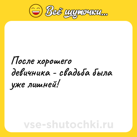 Шутка: После хорошего девичника - свадьба была уже лишней!