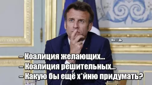Смешная картинка №782645 Рейтинг доверия к Макрону упал до рекордного минимума в 15%