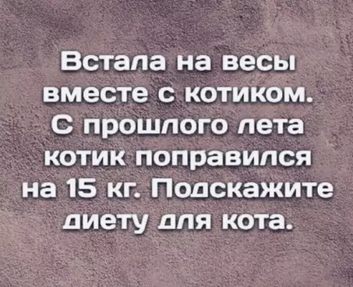 Кот съел лишнего? 🐱⚖️ - Встала на весы вместе с котиком. С прошлого лета котик