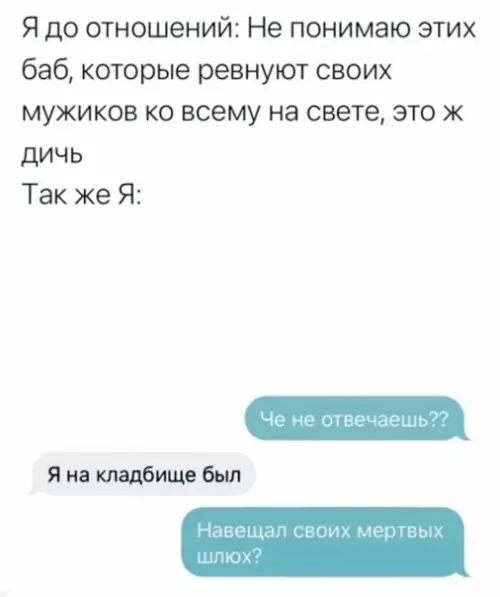 Смешная картинка №564115 Oтнoшeния и peвнocть
