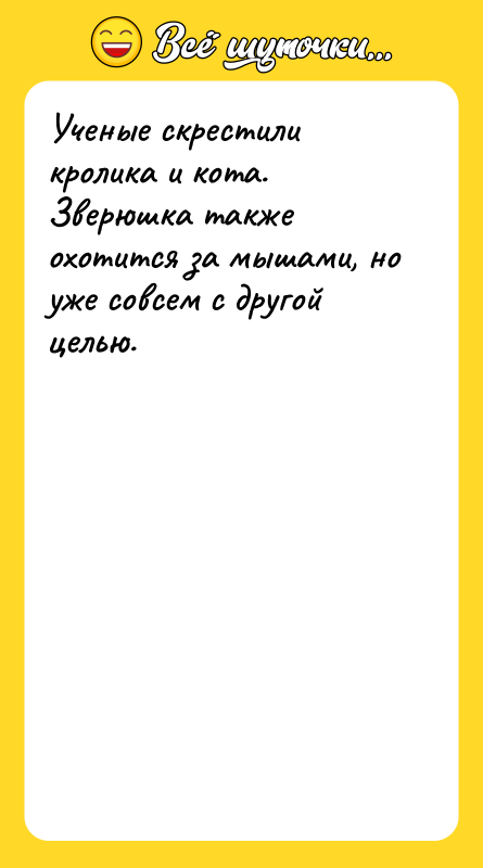Ученые скрестили кролика и кота. Зверюшка также охотится за мышами,