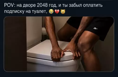 Подписка на унитаз в 2048 году? 🚽💀 - POV: на дворе 2048 год, и ты забыл оплатить подписку
