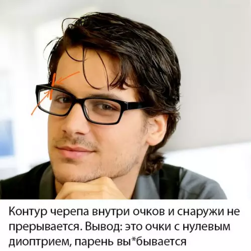 Смешная картинка №217747 Как определить остроту зрения человека по фотографии