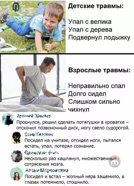 Смешная картинка №559268 А вы сейчас на каком уровне травм?)