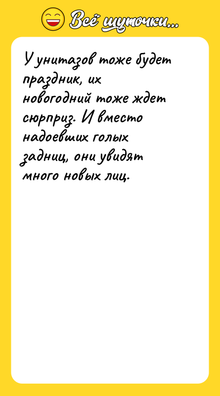 У унитазов тоже будет праздник, их новогодний тоже ждет сюрприз.