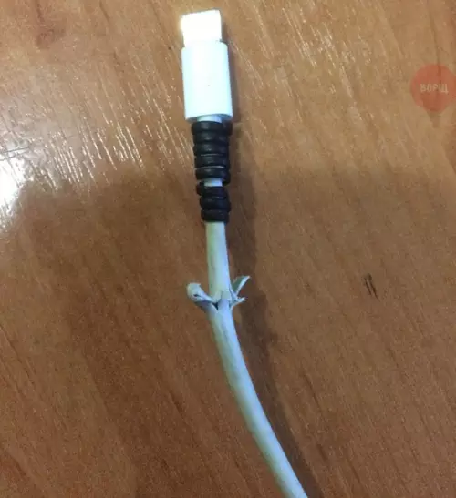 Смешная картинка №222708 Когда заранее "починили", но ты кабель от apple и должен все равно сломаться