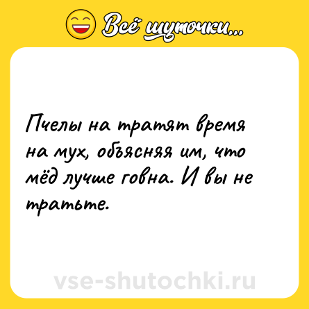 Шутка: Пчелы на тратят время на мух, объясняя им, что мёд лучше говна. И вы не тратьте.