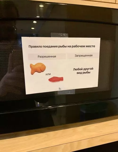 Рыбный этикет в офисе 🐟🚫 - Правило поедания рыбы на рабочем месте Разрешенная или Запрещенная Любой